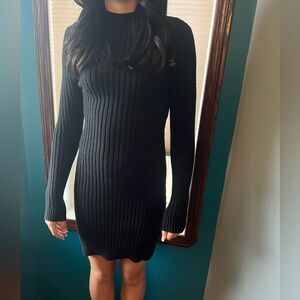‼️2 FOR $20‼️ Hollister Black Long Sleeve Knitted Dress